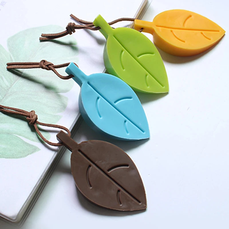 4 Color Leaves Shape Silicone Rubber Door Stop Stoppers Door Block Children Anti-Folder Hand Hotel Security Door Card Hanging