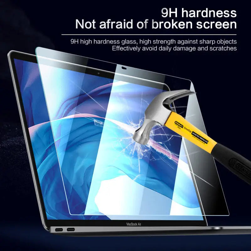 SmartDevil Tempered Glass for Macbook Pro M1 13.3 14 Inch Air M1 HD Clear Full Screen Protector Film 2021 2020/2019 A2337 A2289