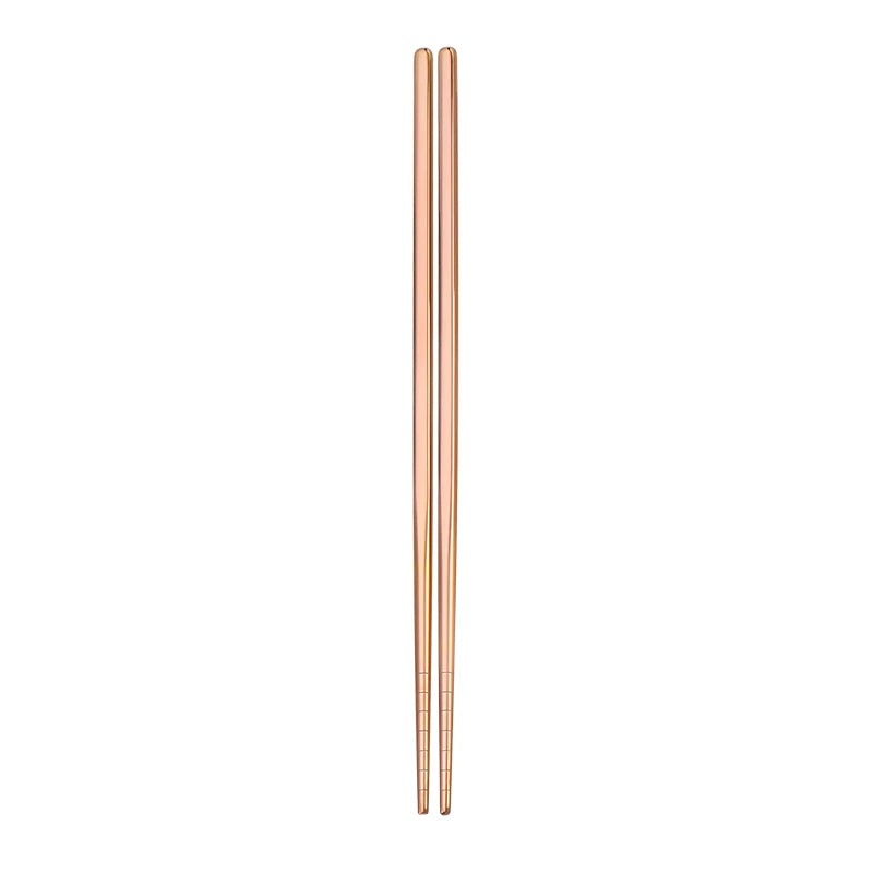 304 Stainless Steel Metal Chopsticks Tableware 1 Pair Non-Slip Chinese Chopstick Sushi Sticks Flatware Kitchen Accessories