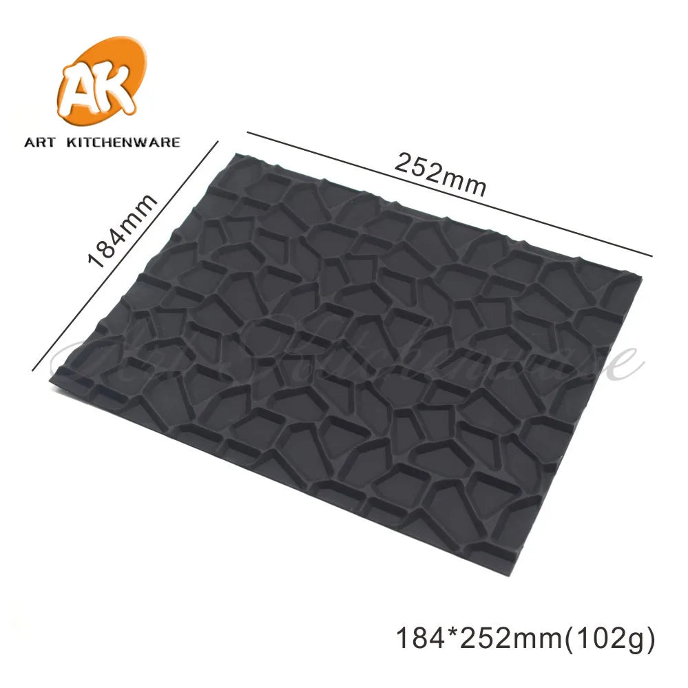 1 Mold and 21 Design DIY Silicone Impression Mat Cake Mousse Mat Crack Texture Mousse Mold Cake Decoration Cake Mold Lace Mat