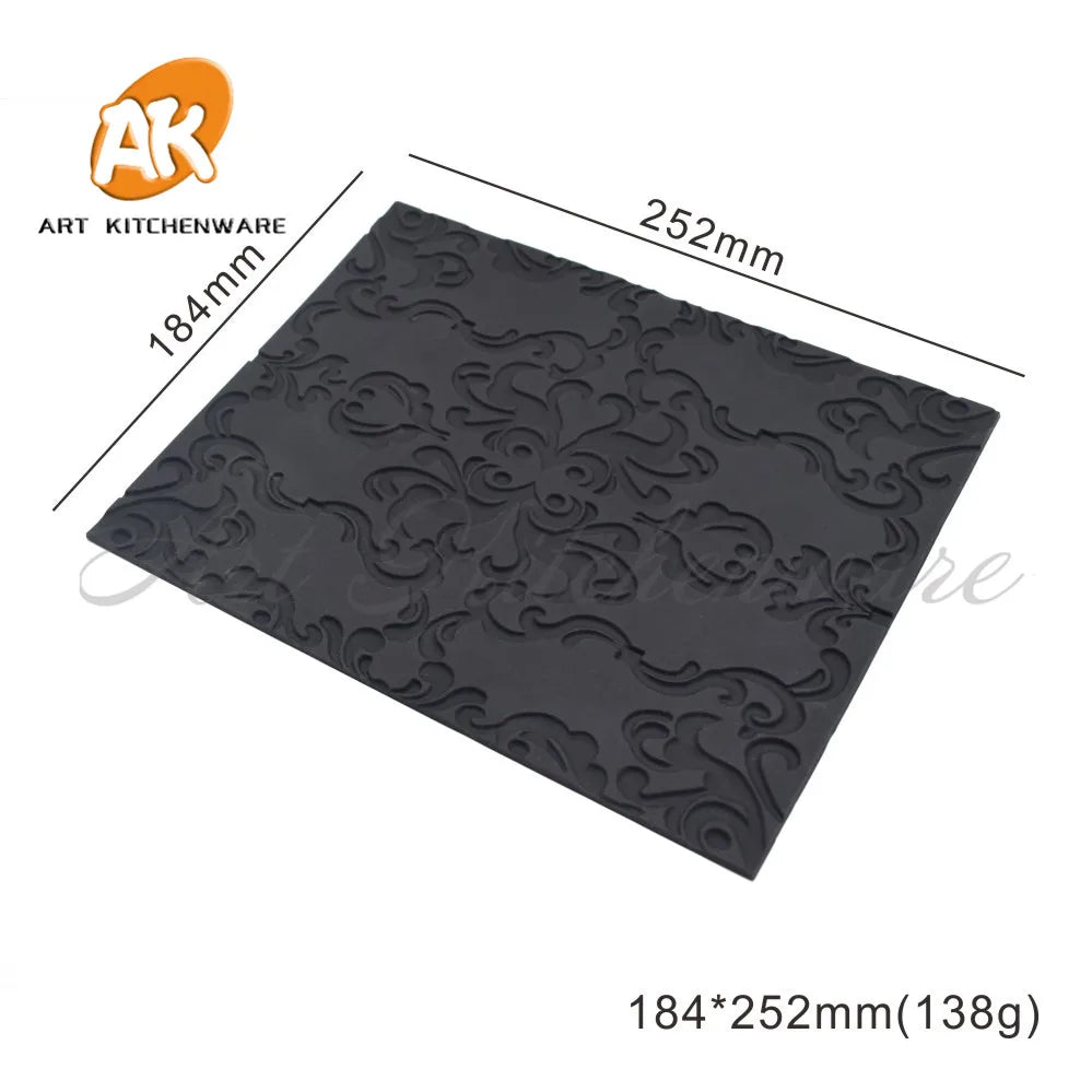 1 Mold and 21 Design DIY Silicone Impression Mat Cake Mousse Mat Crack Texture Mousse Mold Cake Decoration Cake Mold Lace Mat