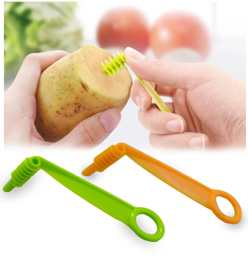 Spiral Potato Cutter Twisted Slice Potato Tower Whirlwind Potato Cut Diy Creative Cutting Device Manual Potato Cutter Kitchen