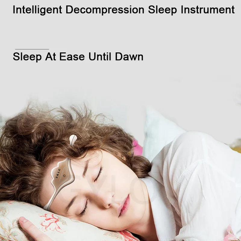 Queen Crown Smart Sleep Instrument Sleeping Aid Electric Head Massager Migraine Relief Relaxing Pulse Therapy Deep Sleep Tool