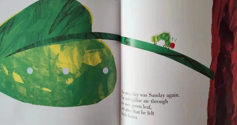 THE VERY HUNGRY CATERPILLAR Eric Carle Educational English Picture Book For Baby Kids And Small Children