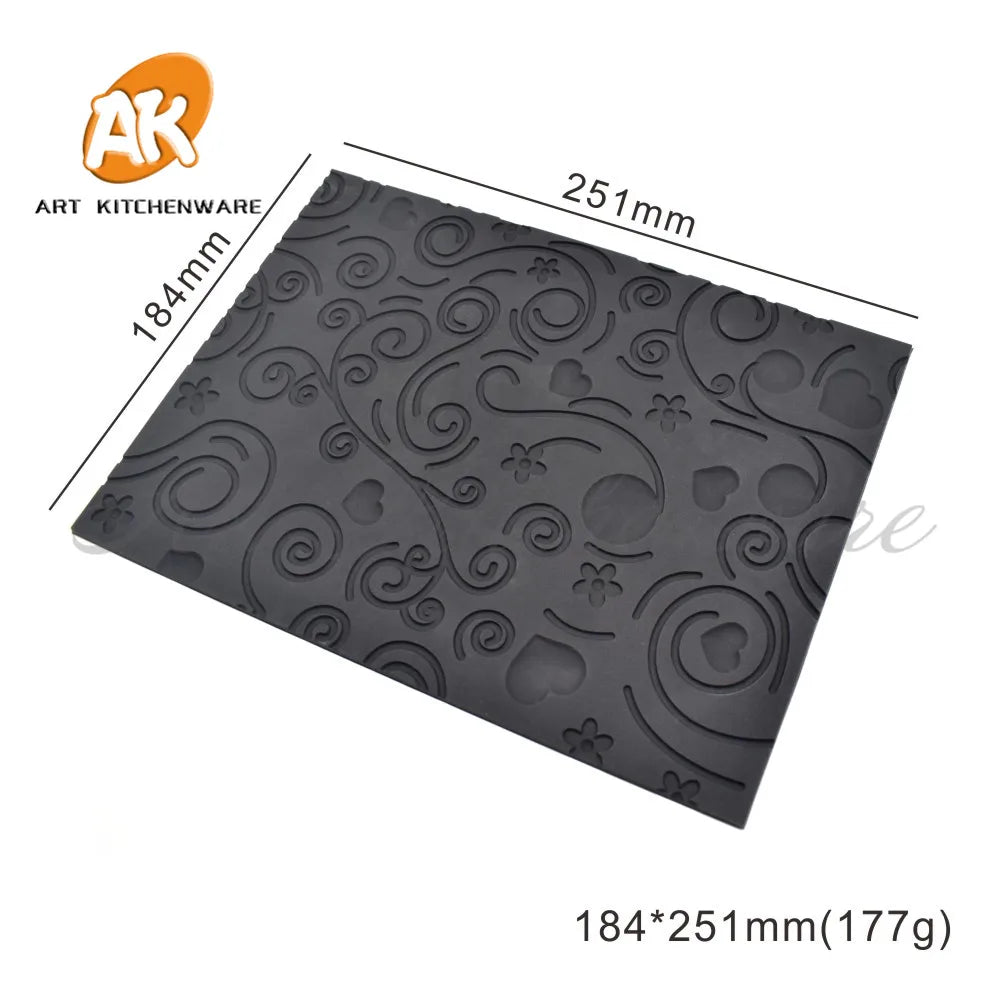 1 Mold and 21 Design DIY Silicone Impression Mat Cake Mousse Mat Crack Texture Mousse Mold Cake Decoration Cake Mold Lace Mat