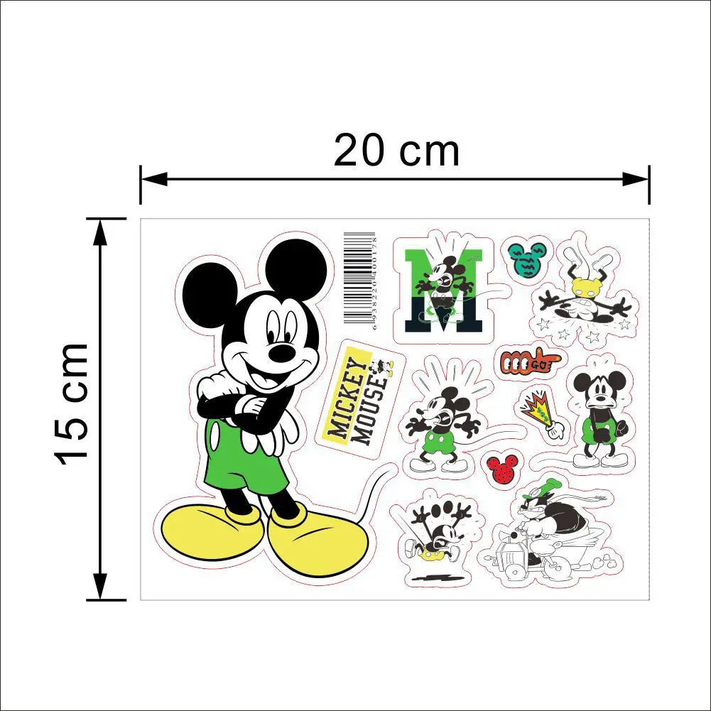 3D Cartoon Mickey Minnie Mouse  Children surprise Wall Stickers Waterproof Home Decoration For kid Room PVC DIY Vinyl Wallpaper