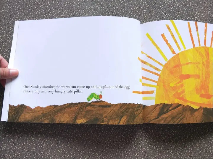 THE VERY HUNGRY CATERPILLAR Eric Carle Educational English Picture Book For Baby Kids And Small Children