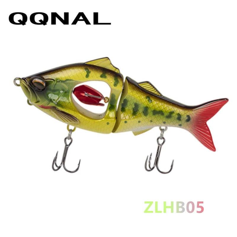 QQNAL 23g 113mm New Fishing Lure Bait Sinking Propeller Jointed Swimbait Artificial Jerkbait Crankbait Hard Ascesorios Pesca