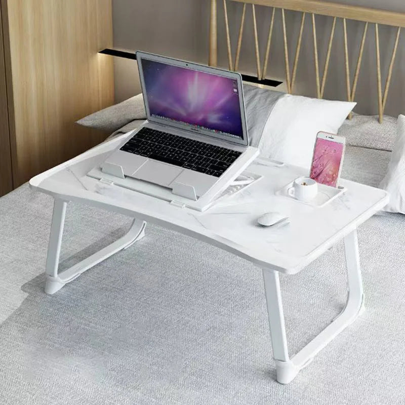 Home Folding Laptop Desk for Breakfast bed tray height and Inclination adjustable folding desk tables a drawer Tray Table