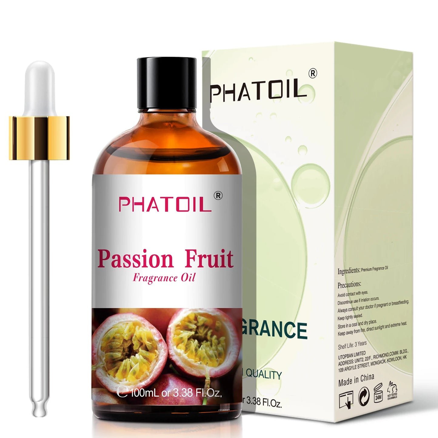 PHATOIL 100ml Sweet Fruity Fragrance Oil for Diffuser Candles Making -Coconut & Vanilla Strawberry Lemon Peach Pear Aroma Oil