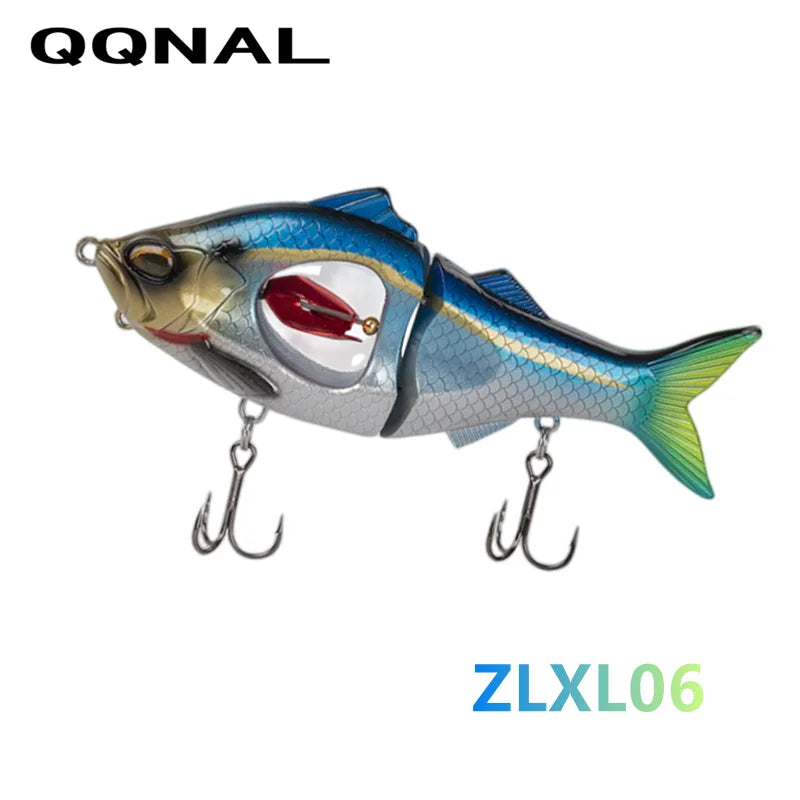 QQNAL 23g 113mm New Fishing Lure Bait Sinking Propeller Jointed Swimbait Artificial Jerkbait Crankbait Hard Ascesorios Pesca