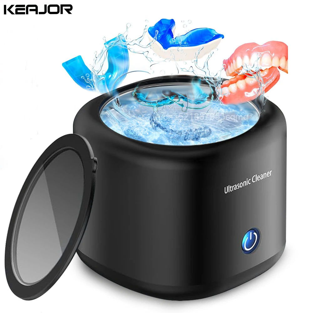 Ultrasonic Cleaner for Dentures Ultrasound Cleaner High Frequency Ultrasound Cleaning Bath for Denture Retainer Jewelry Cleaner