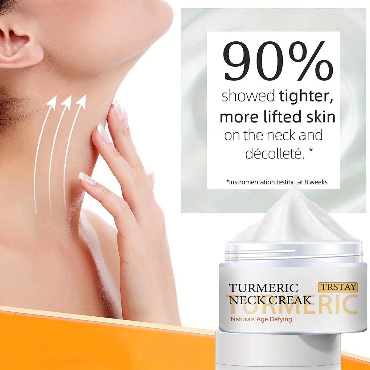 Neck Firming Cream Facial Moisturizer with Retinol Acid Double Chin Reducer Anti-Wrinkle Firming Hydrating Skin Care Products