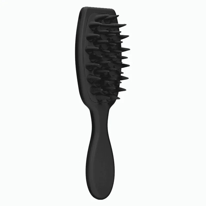 Silicone Shampoo Brush Scalp Massage Brush Head Washing Comb Long Handle Hair Massager Bath Brush Body Scrubber Hair Accessories