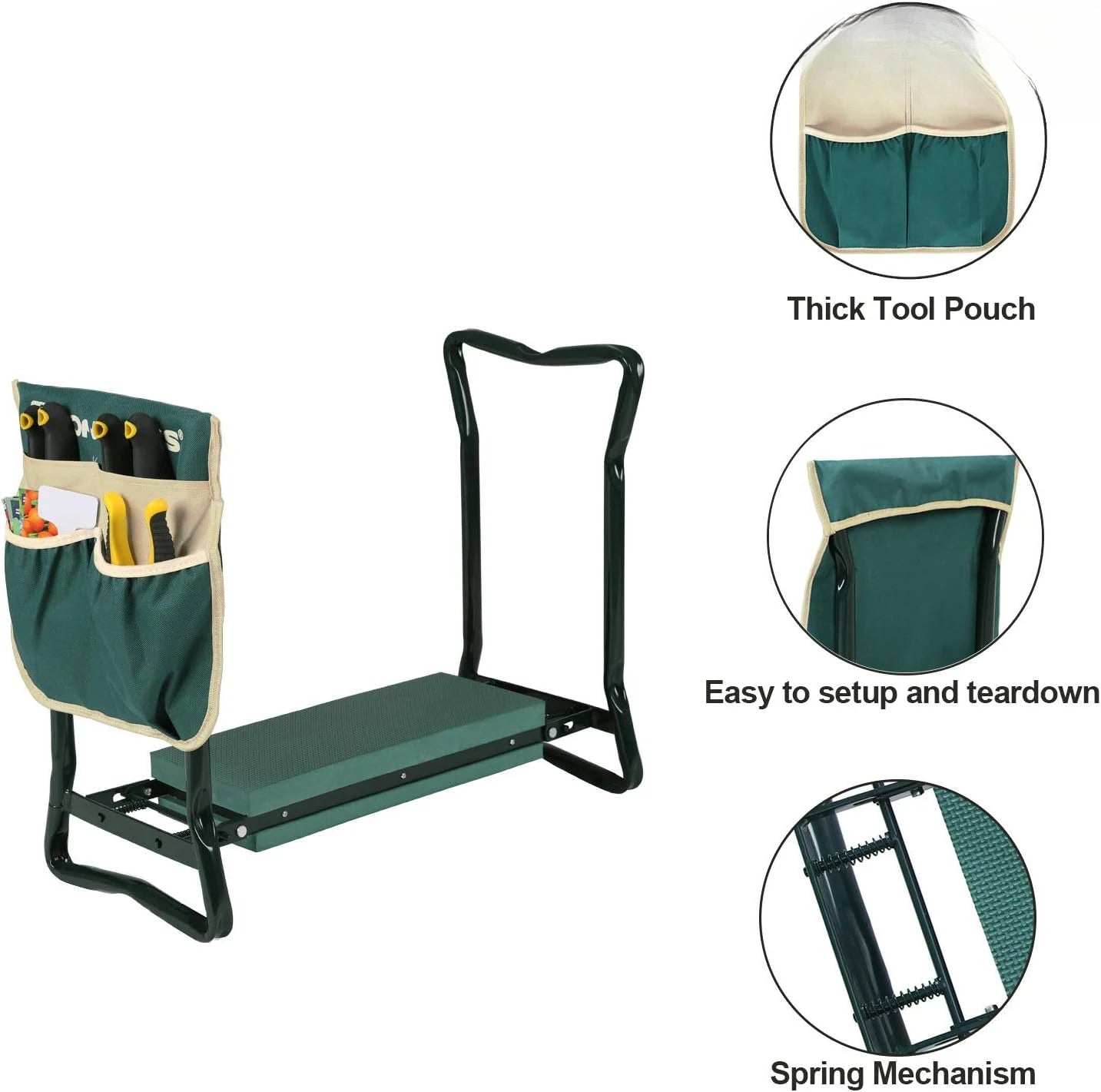 Garden Kneeler and Seat, Multifunctional Garden Kneeling Bench, Gardening Gifts for Women Men, Folding Gardening Stool