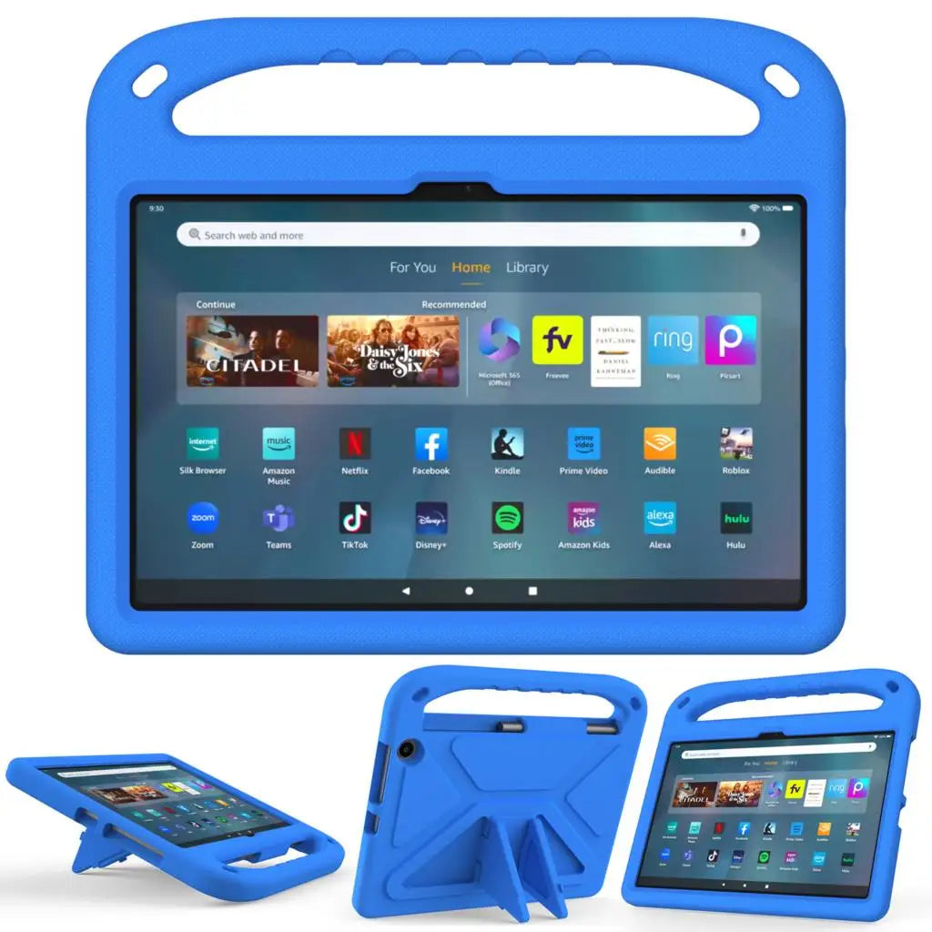 For Amazon Fire Max 11 13th Gen 2023 Case EVA Hand Holder Kids Stand Tablet Cover For Amazon HD 10 8 Plus 2021 2020 Fire 7 2022