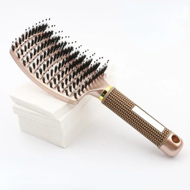 Hairbrush Brosse Demelante Women Detangler Hair Brush Bristle Nylon Scalp Massage Tangle Teaser Hair Brush Hairdressing Comb