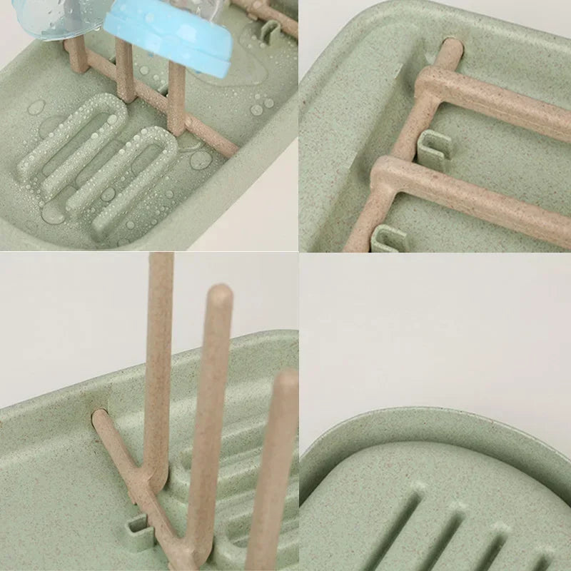 Baby Feeding Bottle Drain Rack, Nipple Feeding Cup Holder, Storage Drying Rack, Bottle Cleaning and Drying Machine