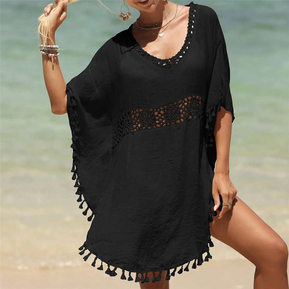 Bohemian Women's Swimsuit Dresses Sexy Beachwear Casual Beach Bathing Suit Cover Up Dress Beach Kimono Cover Ups Beach Dress