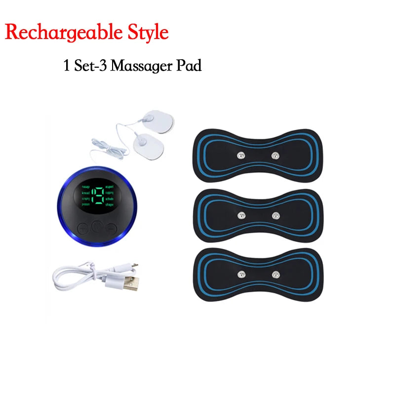 Smart Electric Neck Massager Portable Rechargeable EMS Cervical Vertebra Massage Patch For Muscle Relax Pain Relief Dropshipping