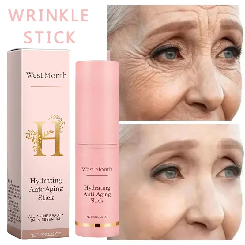 Collagen Wrinkle Removal Multi Bounce Balm Stick Instant Anti-Aging Firming Lift Brighten Facial Dull Skin Moisturizer Cosmetics