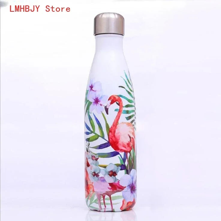 500ml Double Wall Insulation Stainless Steel Thermos Kettle Vacuum Bottle Coffee Milk Cup Outdoor Travel Sports Thermos CokeCup