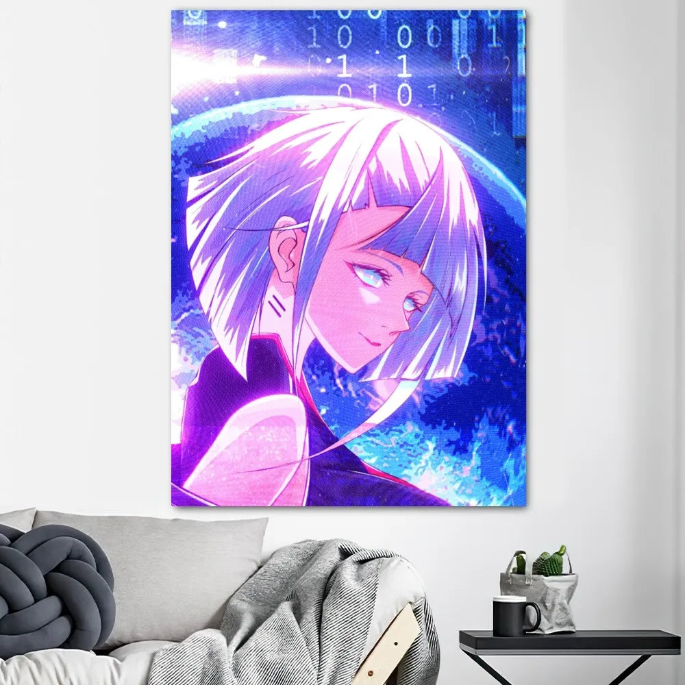 Cyberpunk Edgerunners Anime Poster Prints Wall Decals Sticker Pictures Living Room Home Decoration