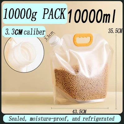 Grain Storage Bag Portable Grain Sealed Bag Insect Proof Moisture Proof Fresh Keeping Storage Bag Kitchen Drinking Grain Bags