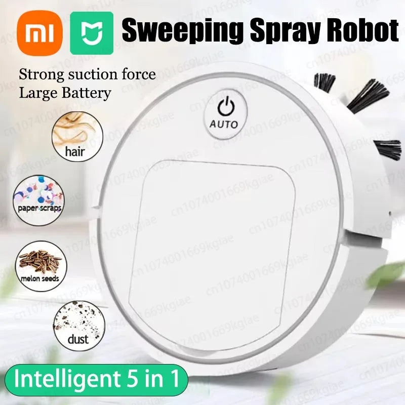 Xiaomi MIJIA 5 In 1 Spray Sweeping Robot Mopping & Vacuuming Strong Clean Air Purification Intelligent Robot Household Appliance