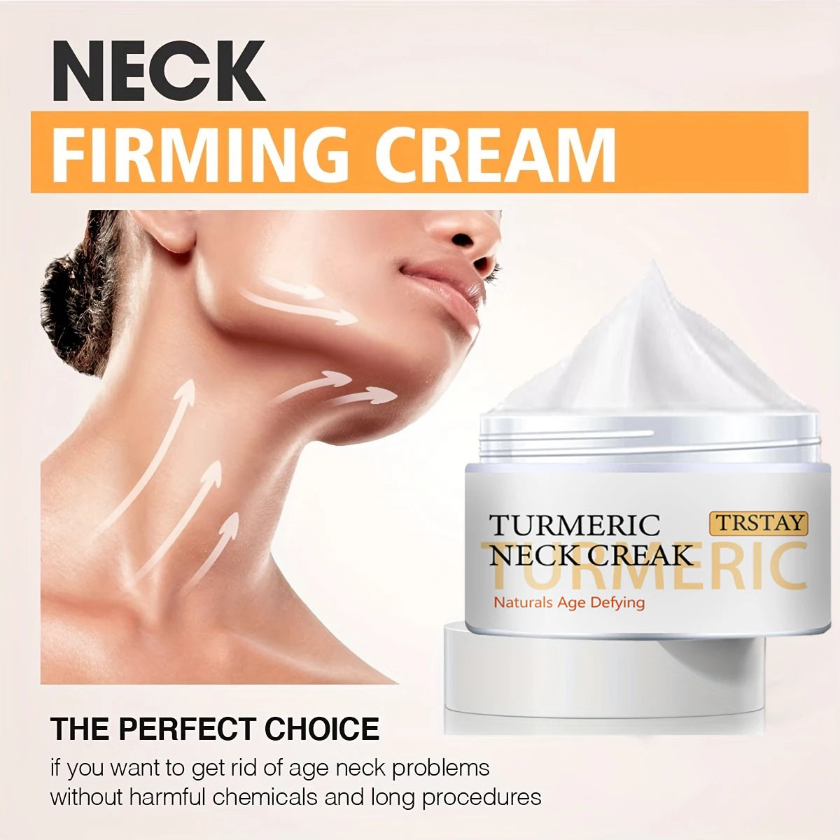 Neck Firming Cream Facial Moisturizer with Retinol Acid Double Chin Reducer Anti-Wrinkle Firming Hydrating Skin Care Products