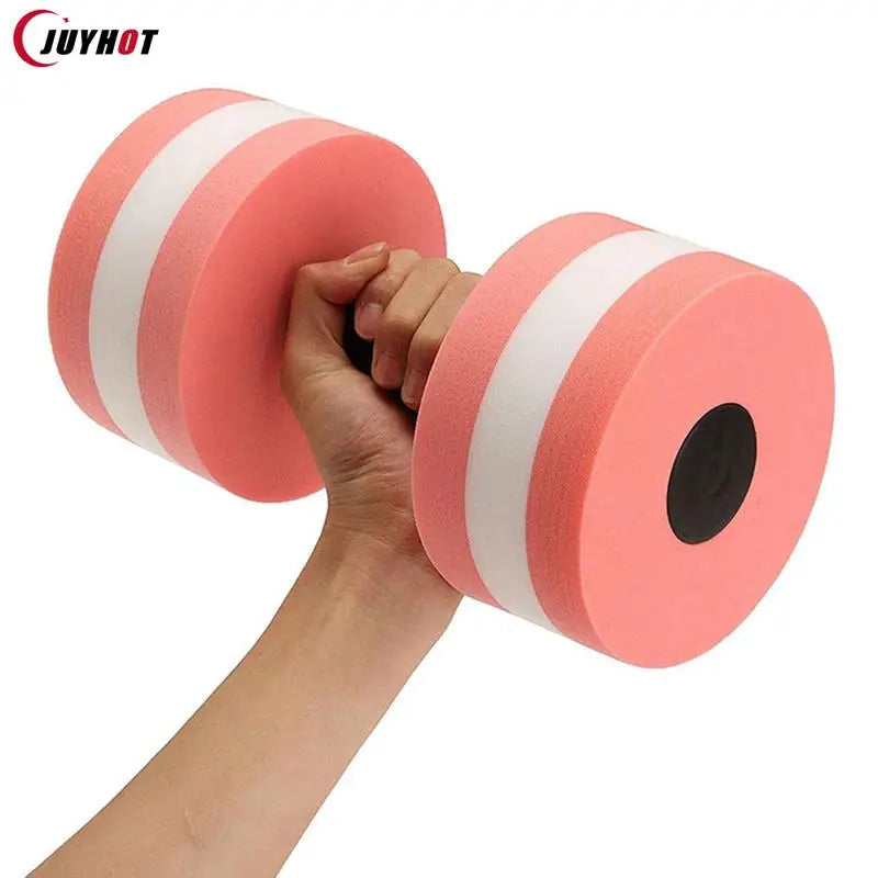 Floating Swim Gym Dumbbell Water Weight Aerobics Fitness Pool Water Swimming Aqua Exercise Barbell EVA Foam Aquatics Dumbbell