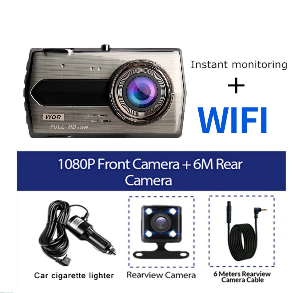 Dash Cam WiFi GPS Car DVR HD 1080P Drive Video Recorder Black Box Dashcam Night Vision Vehicle Camera Car Accessories Registrar