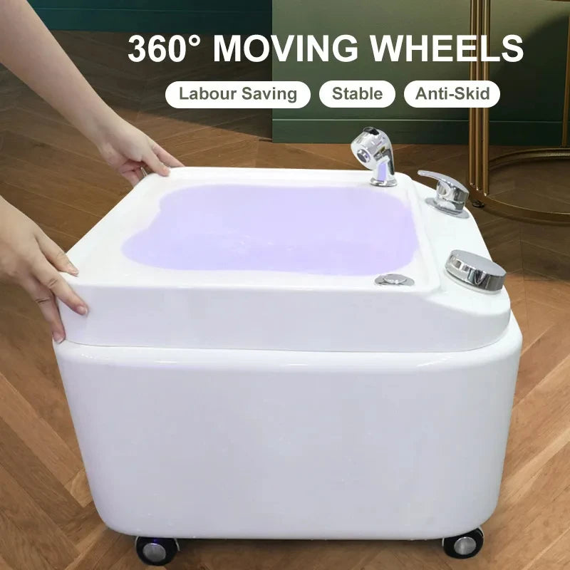 Beauty Salon Acrylic Massage Surf Light Spa Footbath Foot Therapy Bowl Footbath Foot Therapy Machine