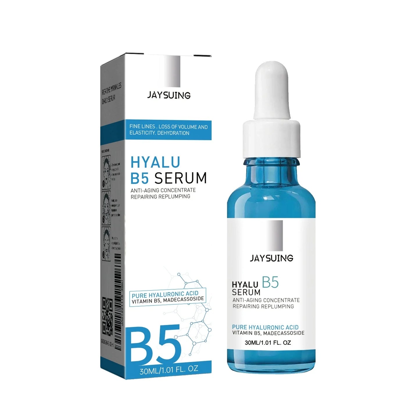 Pure Hyaluronic Acid Face Serum Anti W-rinkle Moisturizing Pore Shrink Lift Firm Fine Lines Lighten Dark Circle Hyalu B5 Essence