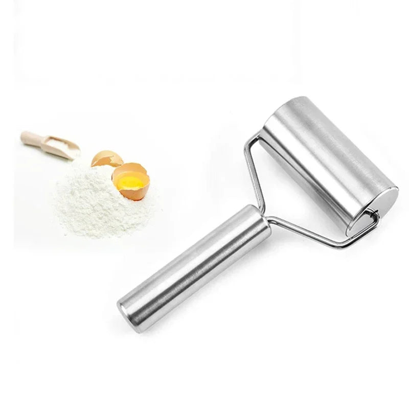 Stainless Steel Double Head Rolling Pin Non-stick Dough Pastry Roller Kitchen Dumplings Machine Noodles Pizza Pies Baking Tools