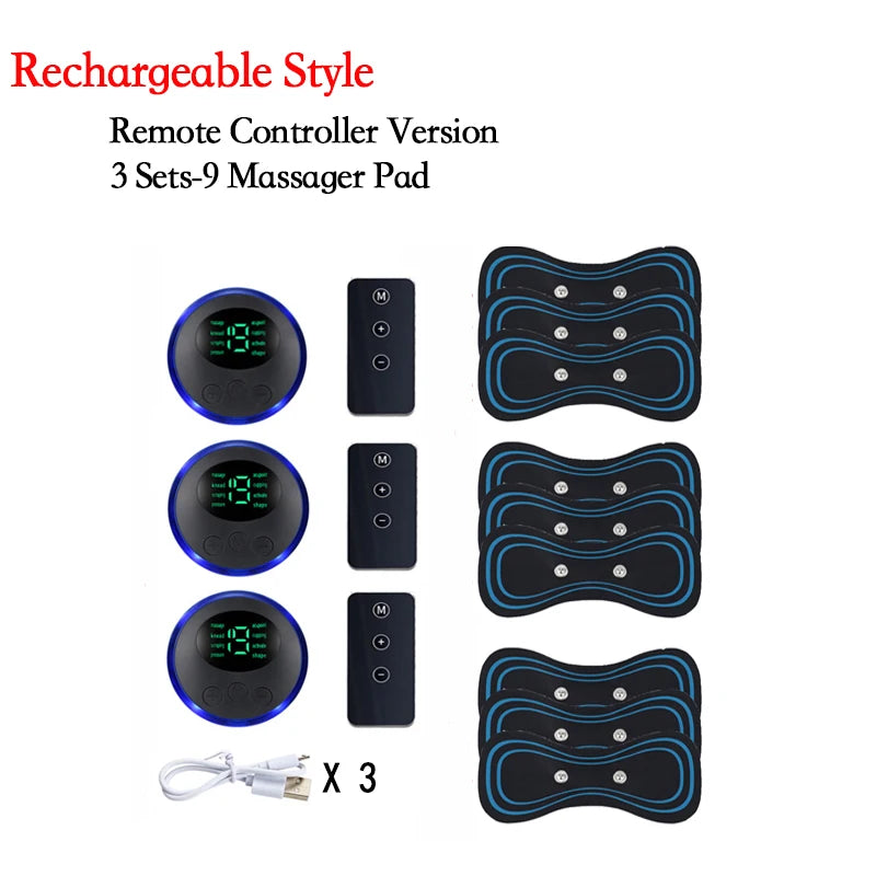 Smart Electric Neck Massager Portable Rechargeable EMS Cervical Vertebra Massage Patch For Muscle Relax Pain Relief Dropshipping