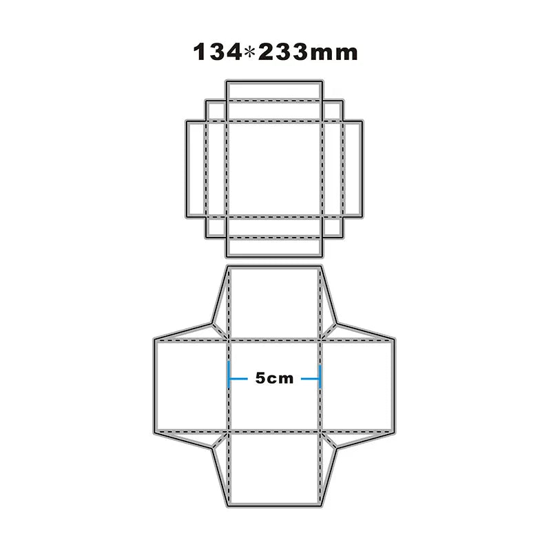 New Square Mini Box With Cover Craft Embossing Mold 2022 Metal Cutting Dies for DIY Decorative Scrapbooking Album Card Making