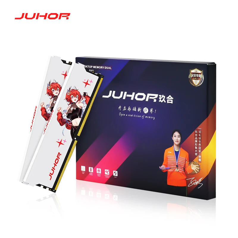 JUHOR DDR4 16GB 4000MHz 3600MHz XMP2.0 Overclocking Compatible for AMD and Intel Desktop Gaming PC Memory Module RAM