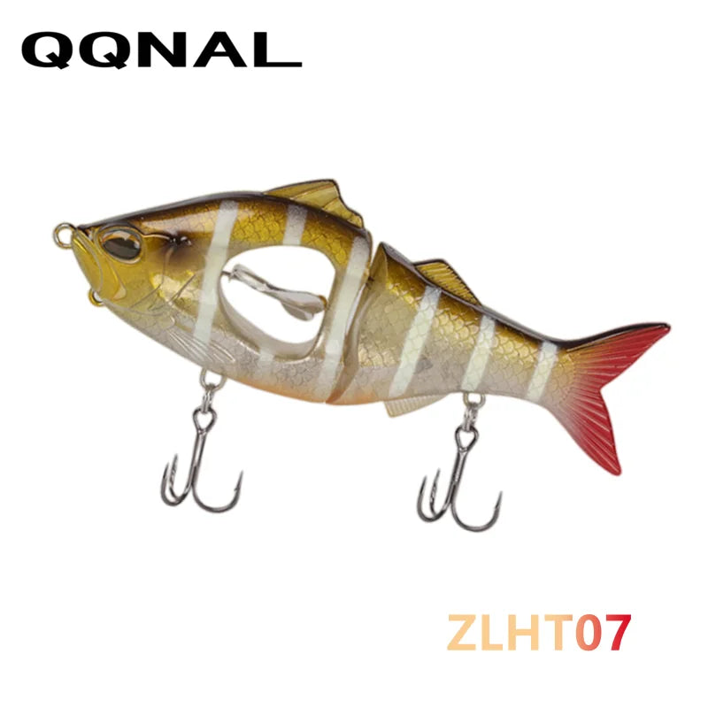 QQNAL 23g 113mm New Fishing Lure Bait Sinking Propeller Jointed Swimbait Artificial Jerkbait Crankbait Hard Ascesorios Pesca