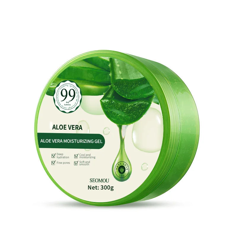 300g Aloe Vera Moisturing Gel Nature Skin Face Cream Shrink Pores Day Cream Skincare Sleeping Mask Korean Skin Care Products