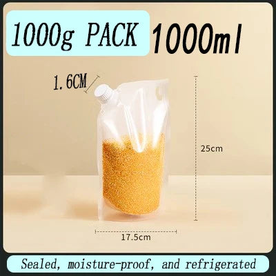 Grain Storage Bag Portable Grain Sealed Bag Insect Proof Moisture Proof Fresh Keeping Storage Bag Kitchen Drinking Grain Bags