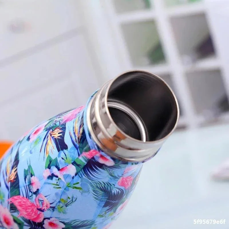 500ml Double Wall Insulation Stainless Steel Thermos Kettle Vacuum Bottle Coffee Milk Cup Outdoor Travel Sports Thermos CokeCup