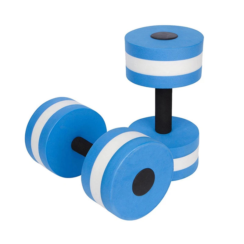 Floating Swim Gym Dumbbell Water Weight Aerobics Fitness Pool Water Swimming Aqua Exercise Barbell EVA Foam Aquatics Dumbbell