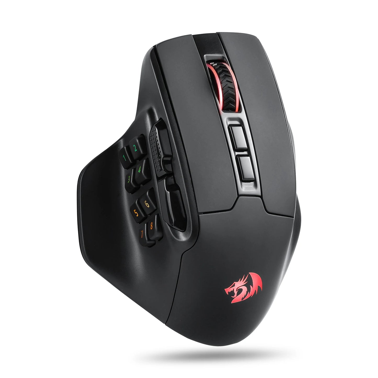 Redragon M811 PRO Wireless MMO Gaming Mouse, 15 Programmable Buttons RGB Gamer Mouse, 10 Side Macro Keys