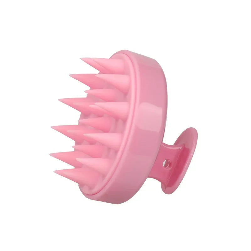 Silicone Shampoo Brush Scalp Massage Brush Head Washing Comb Long Handle Hair Massager Bath Brush Body Scrubber Hair Accessories