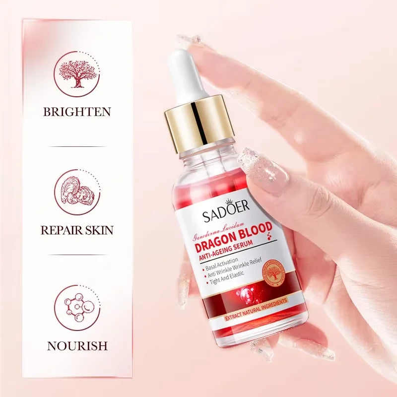 Dragon Blood Fast Wrinkle Remove Face Serum Placenta Royal Anti-Aging Firming Lifting Whitening Moisturizing Skin Care Cosmetics