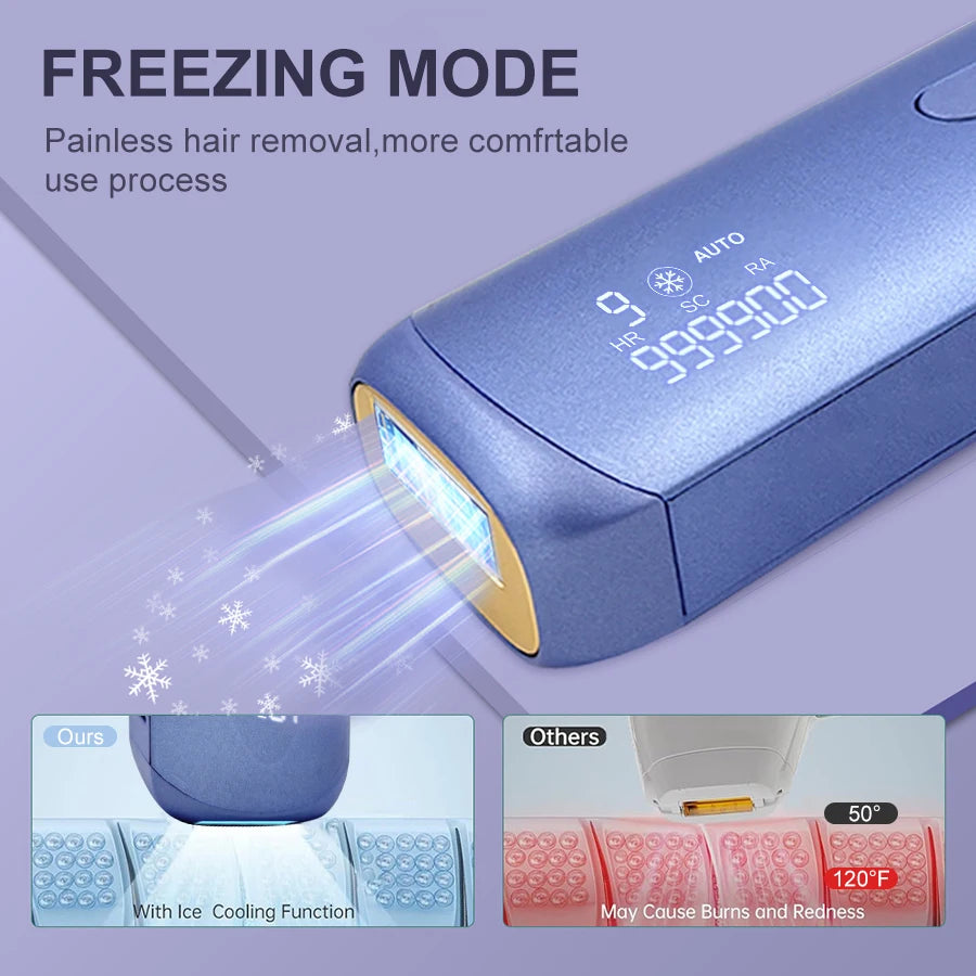 3in1 Portable Laser Hair Removal for Women Cooling Rejuvenation Acne Remove Permanent Bikini Trimmer Free Shipping IPL EpFilator