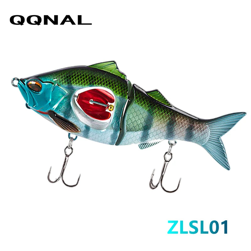 QQNAL 23g 113mm New Fishing Lure Bait Sinking Propeller Jointed Swimbait Artificial Jerkbait Crankbait Hard Ascesorios Pesca