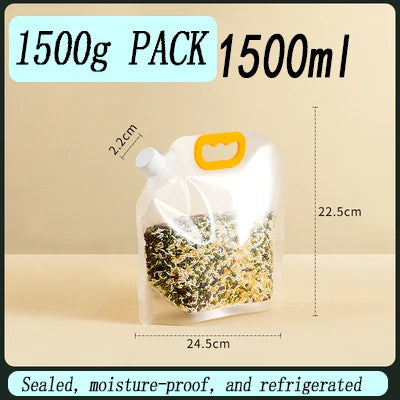 Grain Storage Bag Portable Grain Sealed Bag Insect Proof Moisture Proof Fresh Keeping Storage Bag Kitchen Drinking Grain Bags