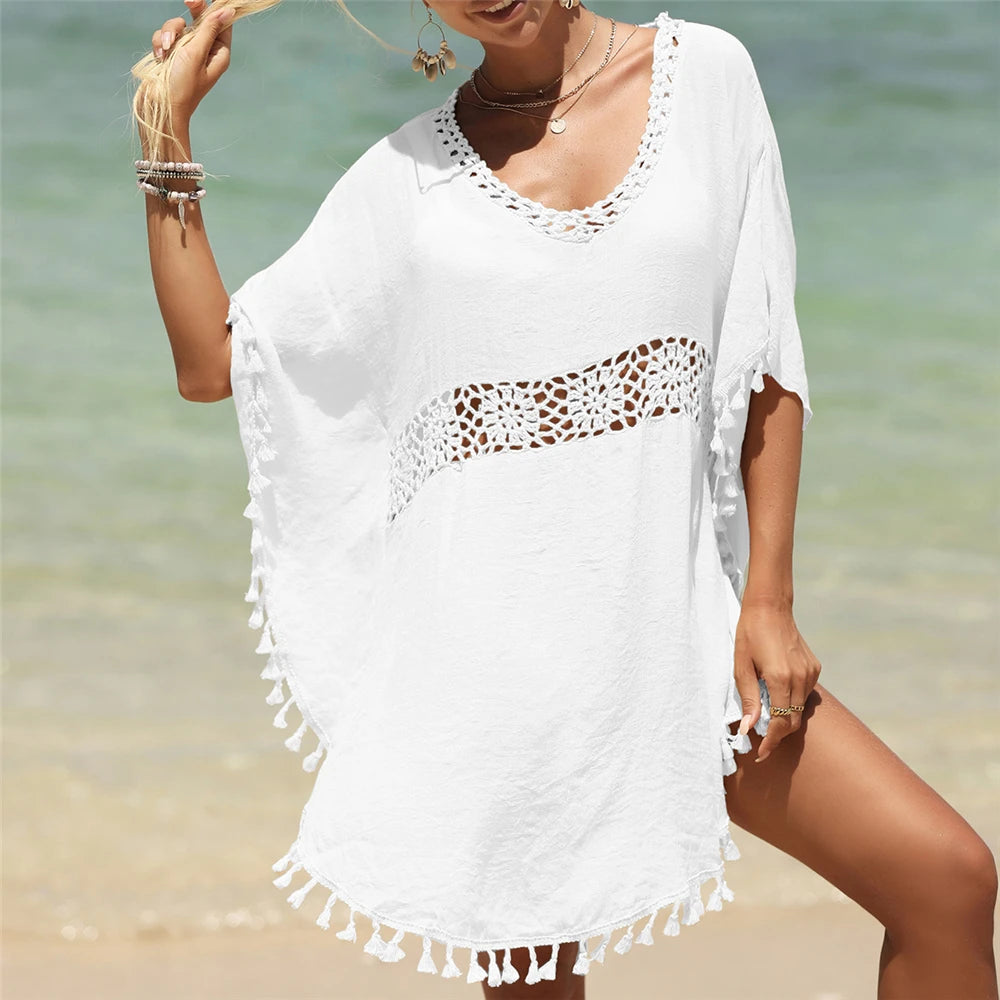 Bohemian Women's Swimsuit Dresses Sexy Beachwear Casual Beach Bathing Suit Cover Up Dress Beach Kimono Cover Ups Beach Dress